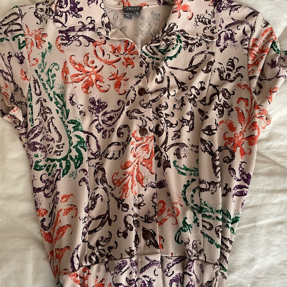 Size 4 Muse Burton down tie dress